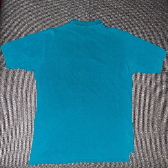 90s Polo Ralph Lauren Men's Teal Polo Shirt - Picture 5 of 5